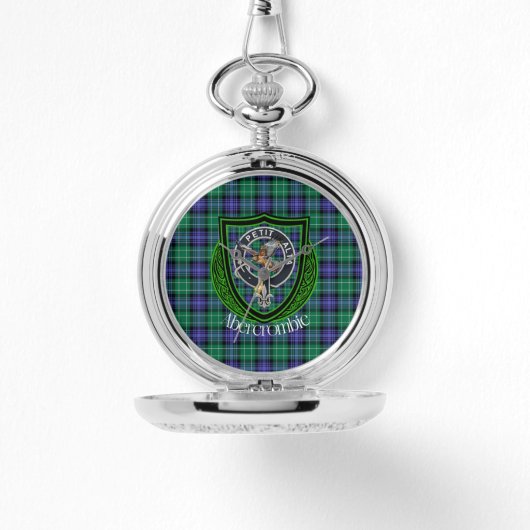 Abercrombie Scottish Clan Tartan & Crest 腕時計 (正面)