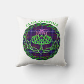 Aberdale Scottish Tartan Celtic Thistle クッション (裏面)