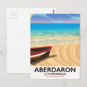Aberdaron, Lln Peninsula Wales海ŷ辺ポスター ポストカード (正面/裏面)
