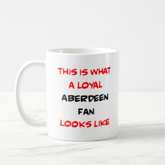 aberdeen fan, loyal コーヒーマグカップ (左)