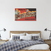 Aberdeen, South Dakota – 大きな文字のシーン キャンバスプリント (インサイチュ (寝室))