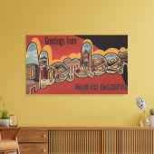 Aberdeen, South Dakota – 大きな文字のシーン キャンバスプリント (インサイチュ (リビング))