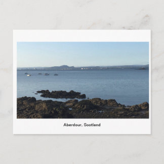 Aberdour, Scotland – 水と岩 ポストカード