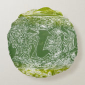 Aberlamnoのモンスター ラウンドクッション (裏面)