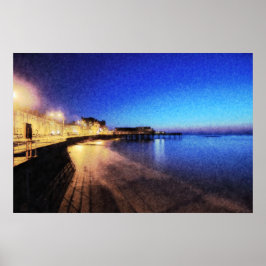 Aberystwyth at Night Poster ポスター