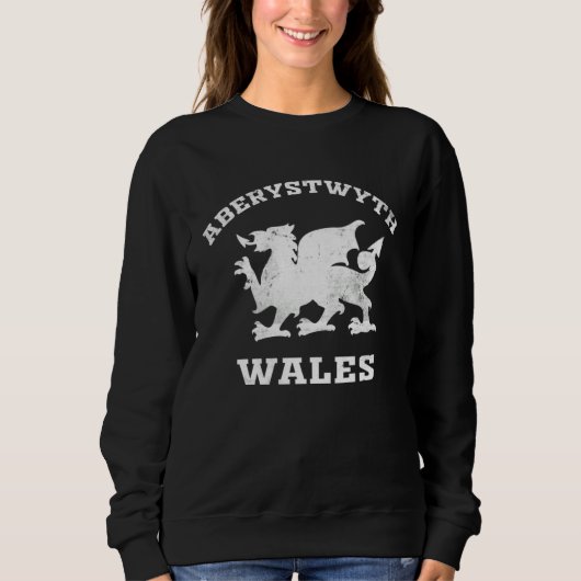 Aberystywth Men Women Kids Students Wales Welsh Dr スウェットシャツ (正面)