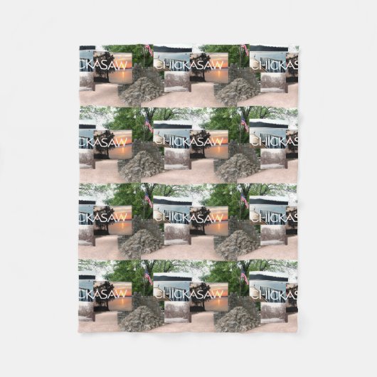 ABHのチカソー フリースブランケット (正面)