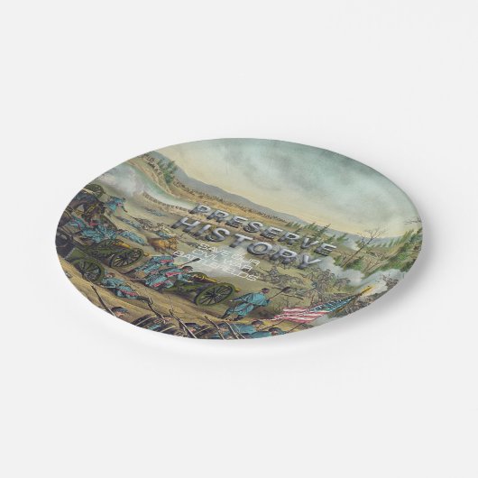 ABHの内戦の戦場の保存 ペーパープレート (アングル)