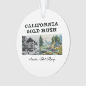 ABHカリフォルニアのゴールドラッシュ オーナメント (正面)