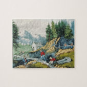 ABHカリフォルニアのゴールドラッシュ ジグソーパズル (横)