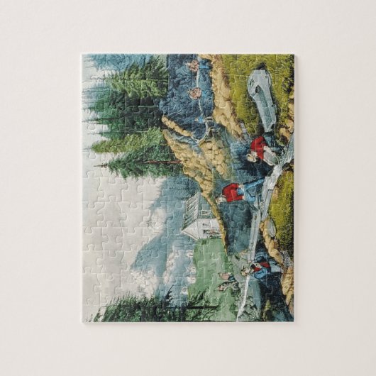 ABHカリフォルニアのゴールドラッシュ ジグソーパズル (縦)