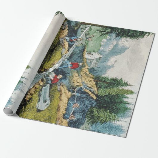 ABHカリフォルニアのゴールドラッシュ ラッピングペーパー (アンロールド)