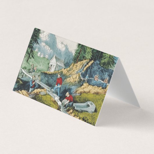 ABHカリフォルニアのゴールドラッシュ 名刺 (裏面)