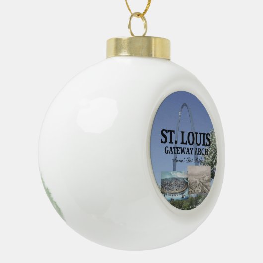 ABHセントルイスの出入口 セラミックボールオーナメント (左)