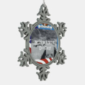 ABHノルマンディー スノーフレークピューターオーナメント (左)