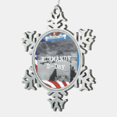 ABHノルマンディー スノーフレークピューターオーナメント (右)