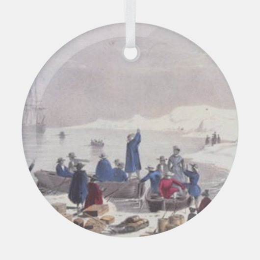 ABHプリマスロックガラスオーナメント ガラスオーナメント (正面)