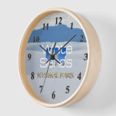 ABHホワイトサンズNP 壁時計 (傾斜)