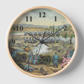 ABH内戦の戦場の保全 壁時計 (正面)