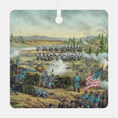 ABH内戦バトルフィールドメタルオーナメントを保存 メタルオーナメント (正面)