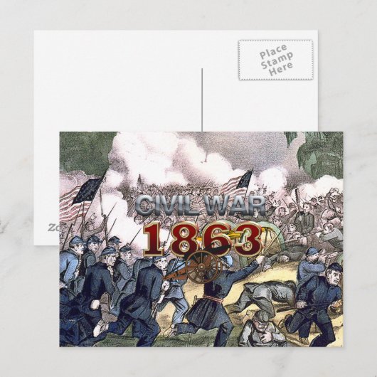 ABH南北戦争1863 ポストカード (正面/裏面)