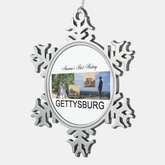 ABH Gettysburg スノーフレークピューターオーナメント (右)