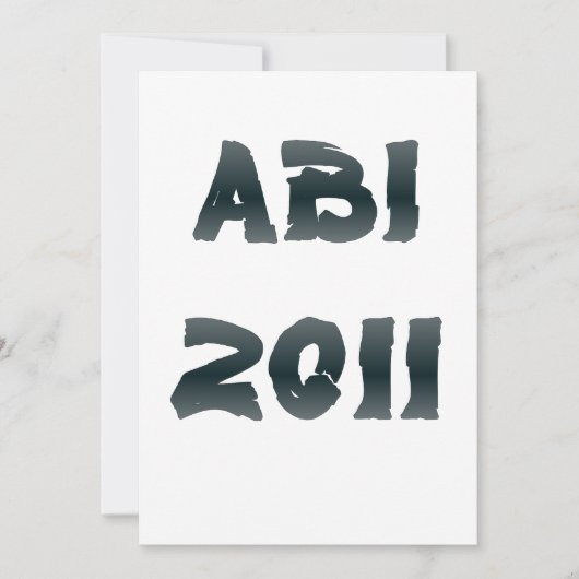 ABI 2011 招待状 (正面)