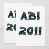 ABI 2011 招待状 (正面/裏面)