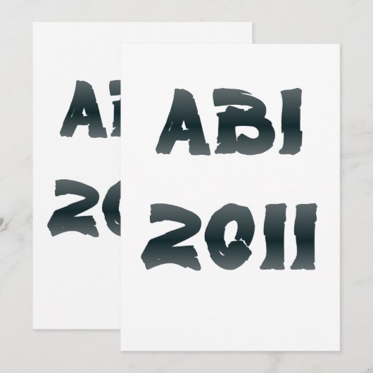 ABI 2011 招待状 (正面/裏面)