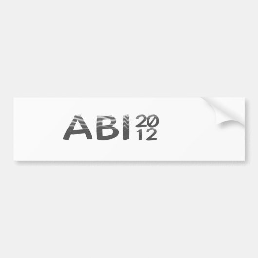 ABI 2012 バンパーステッカー (正面)