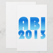 ABI 2013 便箋 (正面/裏面)