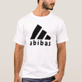 Abibas - ADIDAS Parody Logo Funny Gag Gift Tシャツ (正面)