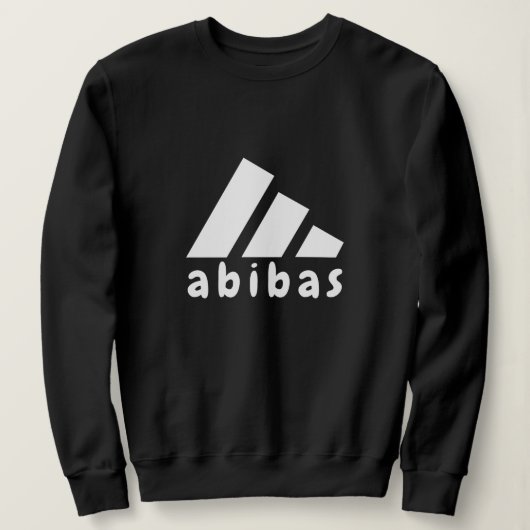 abibas - ADIDAS Parody Logo Gag Gift スウェットシャツ (デザイン正面)