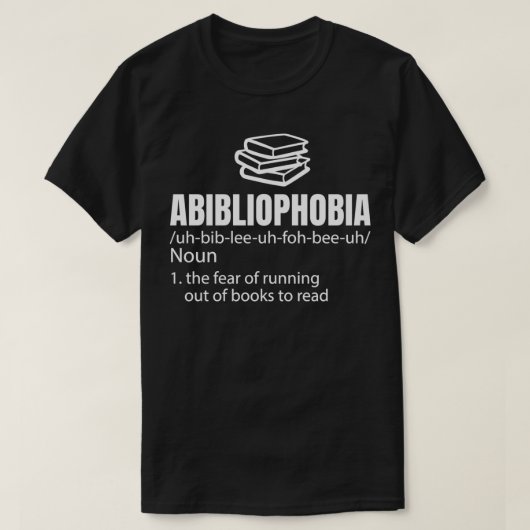 Abibliohbia定義の読ブックワームの読者G Tシャツ (デザイン正面)