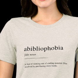 Abibliohbia定義、ブック愛好家 トライブレンドTシャツ