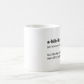 Abibliophobiaの定義および発音 コーヒーマグカップ (中央)