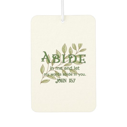 Abide In Me カーエアーフレッシュナー (正面)