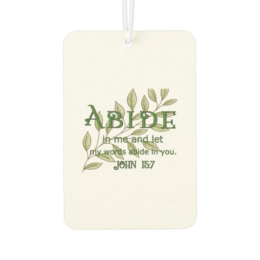 Abide In Me カーエアーフレッシュナー (裏面)