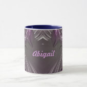 ABIGAIL ~ GLOSSY 3D Glossy Pink Blue Silver ~ Mug マグカップ (中央)