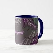 ABIGAIL ~ GLOSSY 3D Glossy Pink Blue Silver ~ Mug マグカップ (正面右)