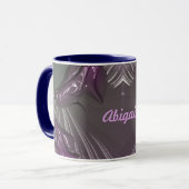 ABIGAIL ~ GLOSSY 3D Glossy Pink Blue Silver ~ Mug マグカップ (正面左)