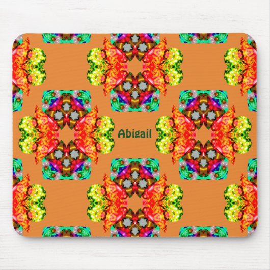 ABIGAIL~ Golden Bows Pattern ~ Personalised マウスパッド (正面)