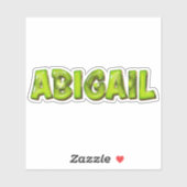 Abigail Name Kiwi Design Aufkleber Sticker シール (シート)