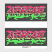 Abigail Vorname Name Graffiti Aufkleber Sticker シール (シート)