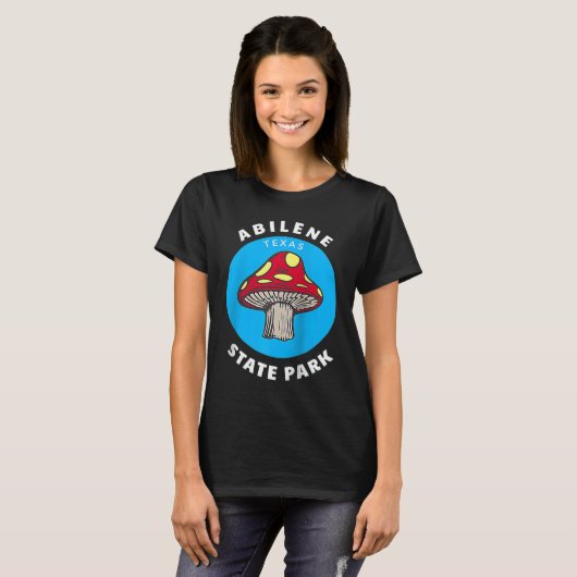 Abilene State Park Texas TX Mushroom Vacation Souv Tシャツ (正面フル)