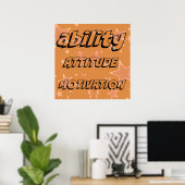 Ability Motivation Attitude Poster ポスター (ホームオフィス)