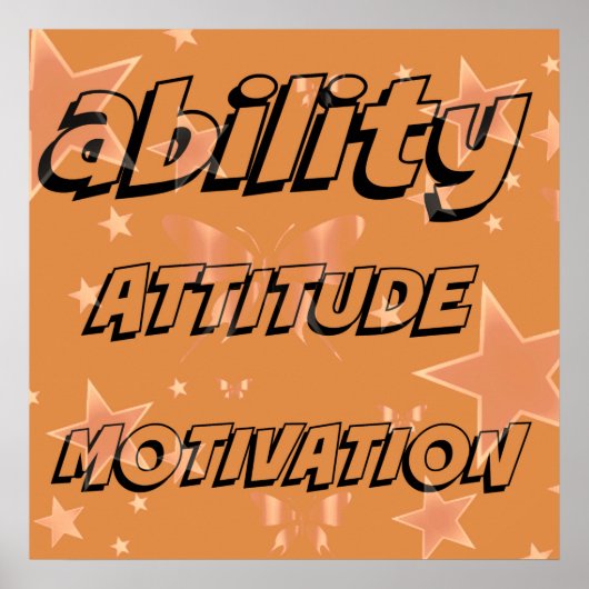 Ability Motivation Attitude Poster ポスター (正面)