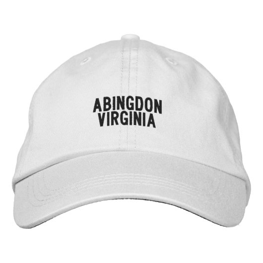 Abingdon Virginia Hat 刺繍入りキャップ (正面)