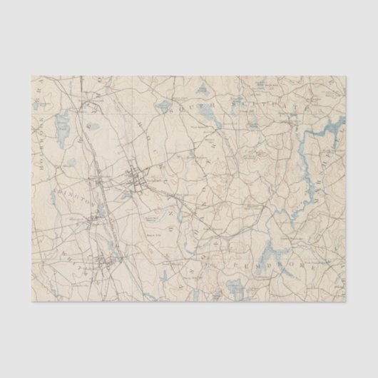 Abington、マサチューセッツ 薄葉紙 (正面)