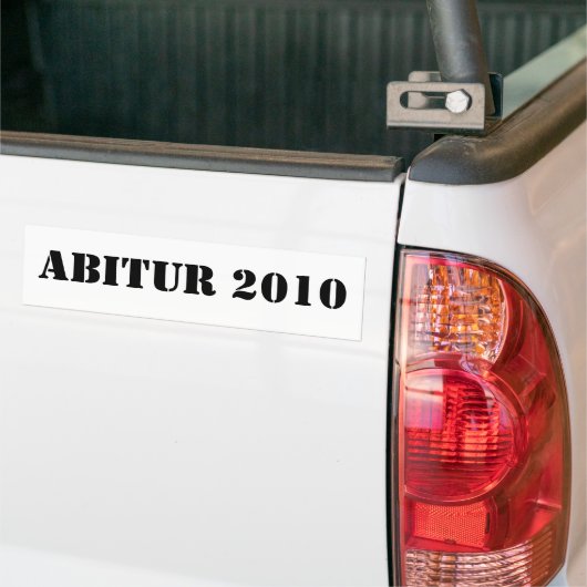 ABITUR 2010 バンパーステッカー (トラック上)